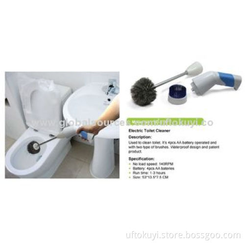 Cordless Toilet Cleaners, 530 x 135 x 75mm Dimensions, 2 Interchangeable Brushes